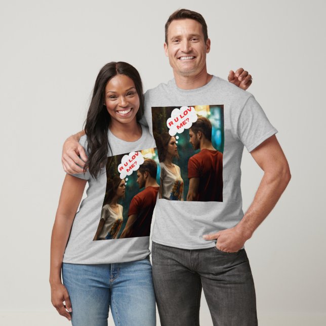 Love Me personalizar t-shirts de design clássicas  (Unissex)