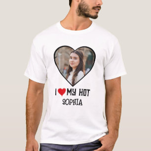 Love Men T-Shirt Eu Amo Minha Namorada T-Shirt