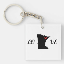 Love Minnesota Acrylic Chaveiro