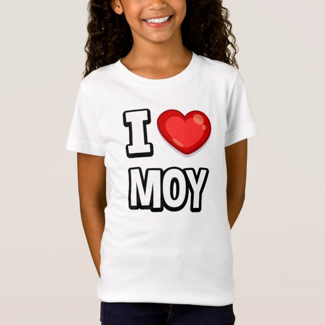 Love Moy: Girl's T-Shirt (Frente)