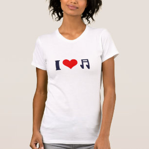 Love Music Lover T-shirt Design Womens