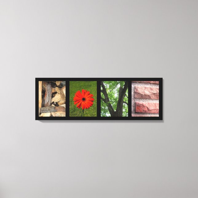 Love Nature Elements Creative Mounted Canvas Print (Frente)