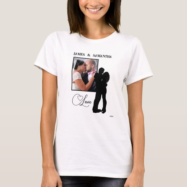 Love Photo T-Shirt com HAMbWG Gráfico (Frente)
