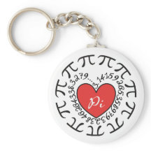 Love Pi 3.14 Pattern Math Themed Chaveiro