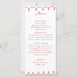 Love & Pizza | Whimsical Menu