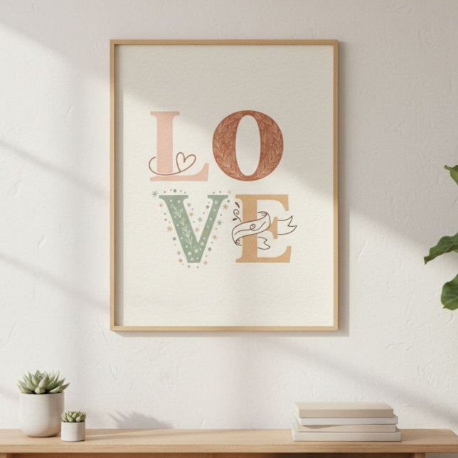LOVE Poster | Quote Poster | Love Image |  (Criador carregado)
