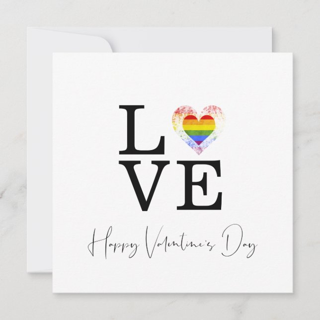 Love Pride Heart Happy Valentine's Day Script (Frente)