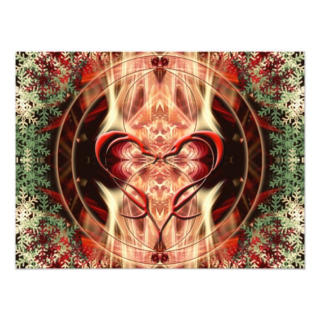 Love Serpent Fractal Art Foto (Frente)