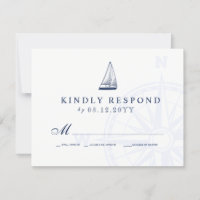 Love Sets Sail Sailboat NMaritime WedMarinho RSVP