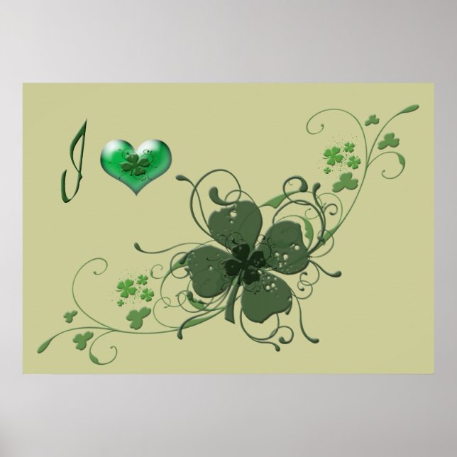 Love Shamrock Poster (Frente)