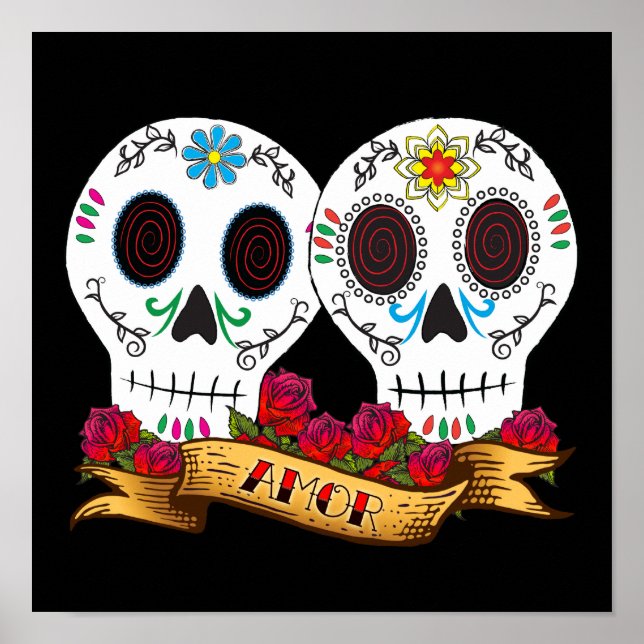Love Skulls "Amor" Poster (Frente)