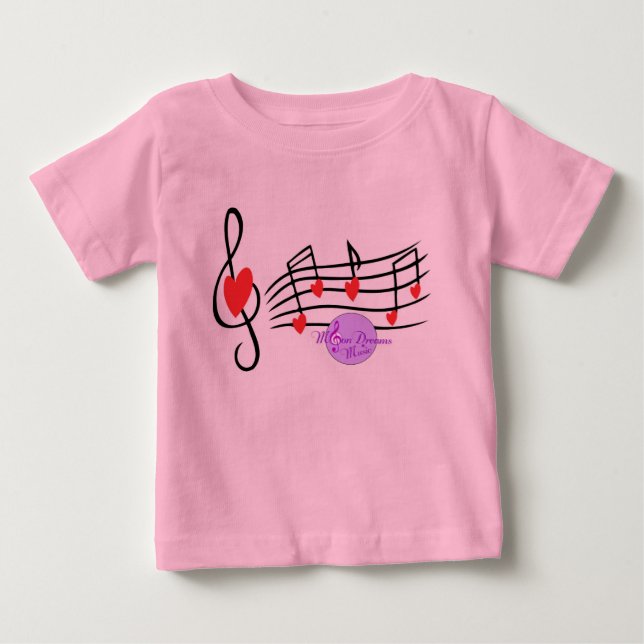 Love Song Long Sleeves Bella Criança T-Shirt (Frente)