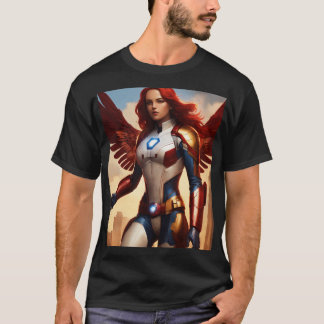 "Love Squeezed: Tattoo Style Red Apple T-Shirt Des