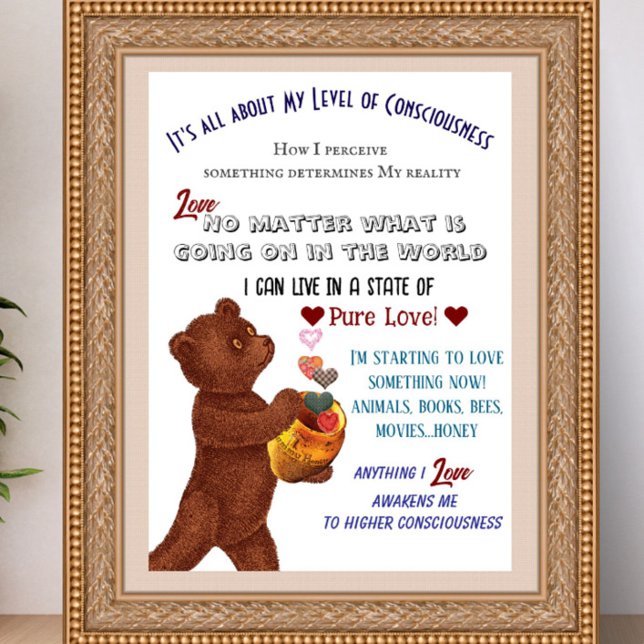 Love State Honey Bear Poster (Criador carregado)