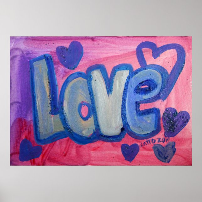 Love Sweet Candy Painting Poster (Frente)
