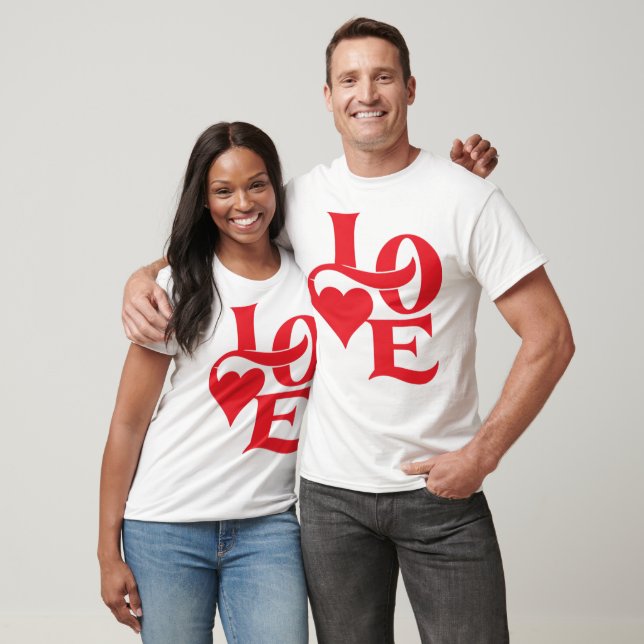 "Love" T-Shirt Blanc (Unissex)