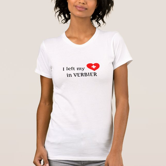 Love Verbier - t-shirt suíça de souvenir (Frente)