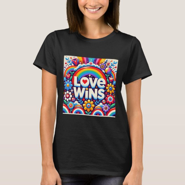 Love Win Art Camisetas Sticker (Frente)
