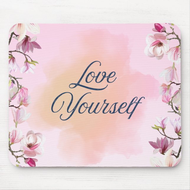 Love Yourself Aesthetic Mousepad (Frente)