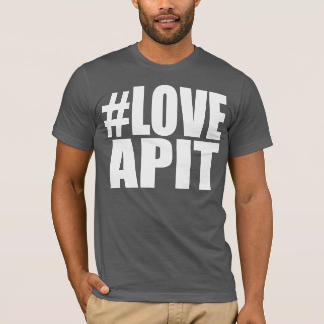 #LOVEAPIT Mens AA T-Shirt - OUTRAS CORES DISPONÍVE (Frente)