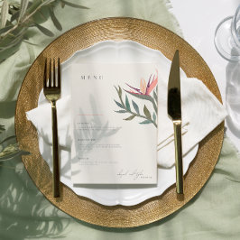Lovebird no Paradise 5x7 Flat Menu