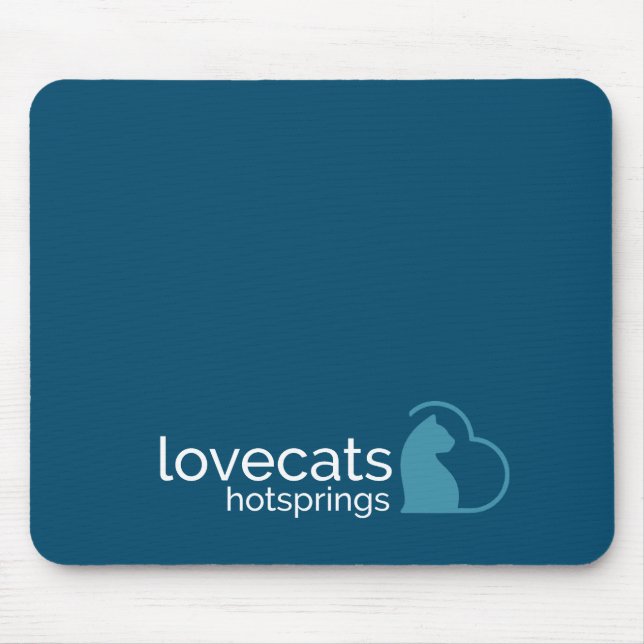 lovecats hotsprings blue mouse pad (Frente)