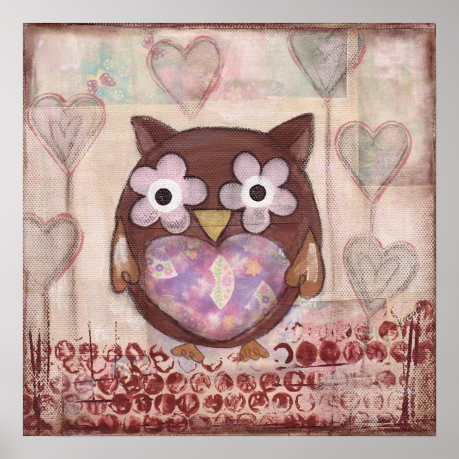 Lovely Owl Poster (Frente)