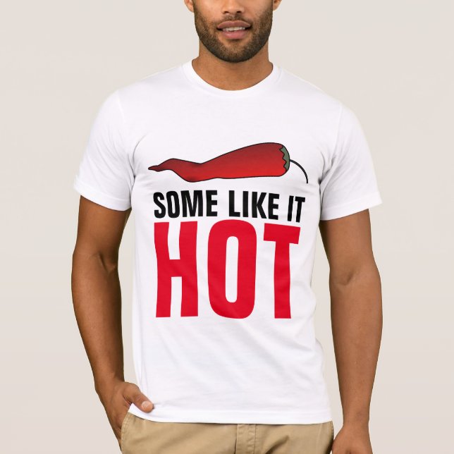 LOVER DE COMIDA, T-Shirts de pimenta quente (Frente)