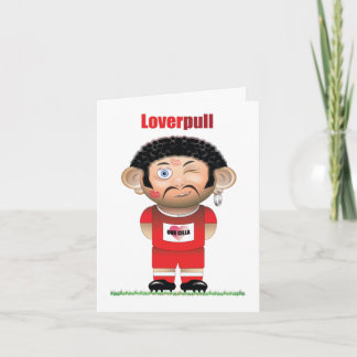 LoverPull (Liverpool) Cartão de Futebol Divertido