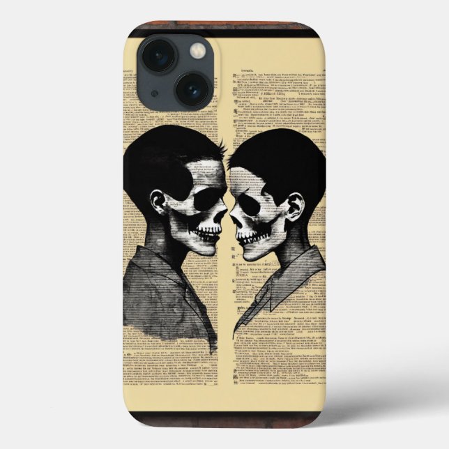 "Loving Black: Dois crânios na capas de iphone dos (Verso)