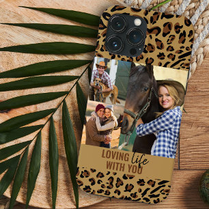 Loving Life with You Leopard Print 3 Photo Brown