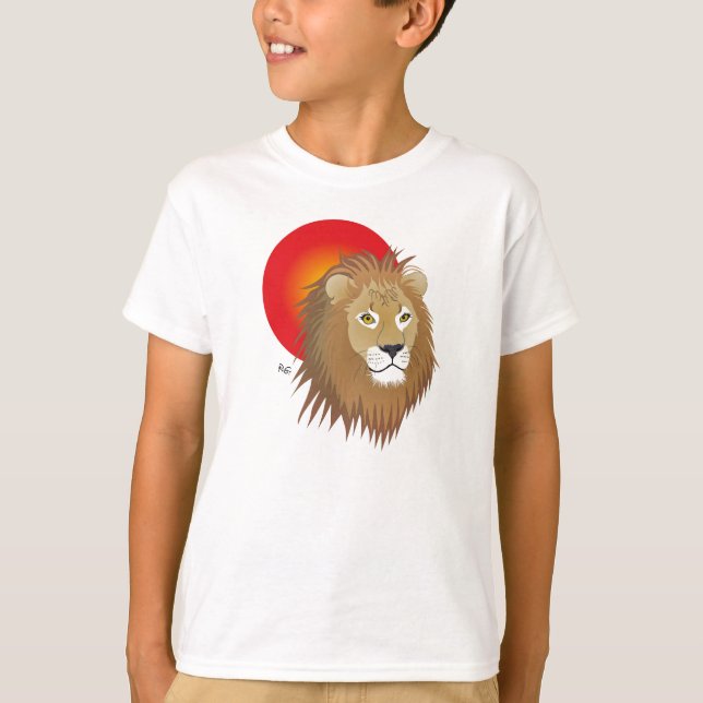 Löwe - Tierkreiszeichen T-Shirt (Frente)