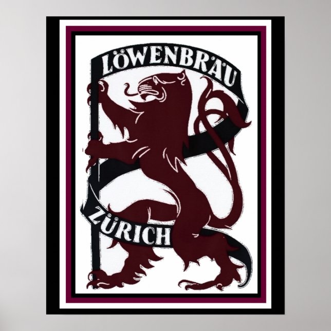 Lowenbrau Zurich Ad Poster 16 x 20 (Frente)