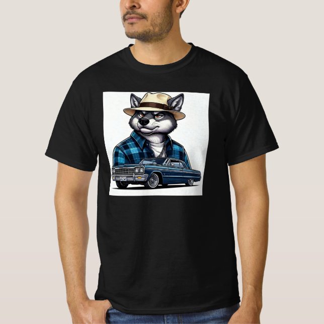 Lowrider Wolf T-Shirt (Frente)