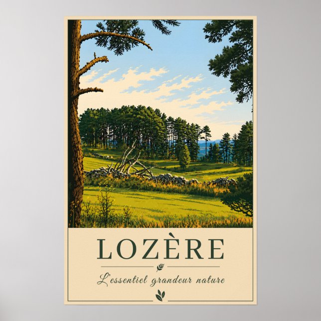 Lozère – Forests – Vintage Travel Poster (Frente)