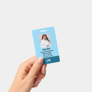 LPN, Enfermeiro Prático Licenciado, Crachá de Iden
