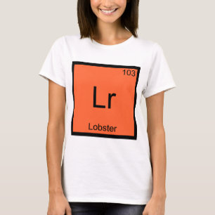 Lr - Camiseta do Símbolo do Elemento Químico Engra