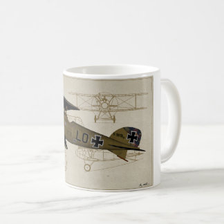 Lt de Albatros. Caneca de café de Von Hipple WWI