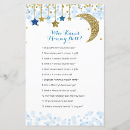 Lua azul brilhante Aquarela Que Conhece Melhor A M