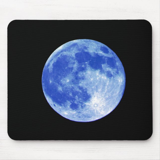 Lua azul Mousepad (Frente)