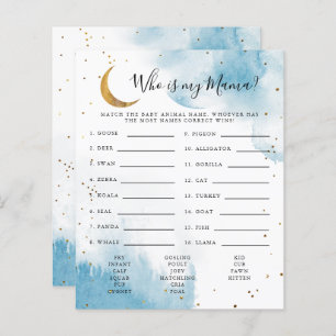 Lua Azul Que É O Meu Jogo De Chá de fraldas