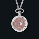 Lua Catcher Colar Colar Rosa-Rosa-Rosa<br><div class="desc">Um único colar cor-de-rosa Dusky Catcher personalizado Lua Ewatch. Uma ideia de presente de novidade para capturar energia da lua.</div>