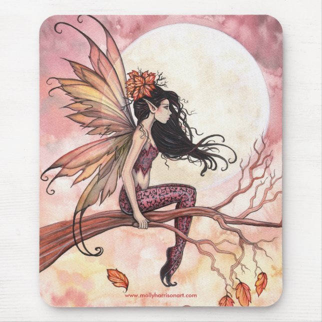 Lua Cheia no Outono Fairy Mousepad (Frente)