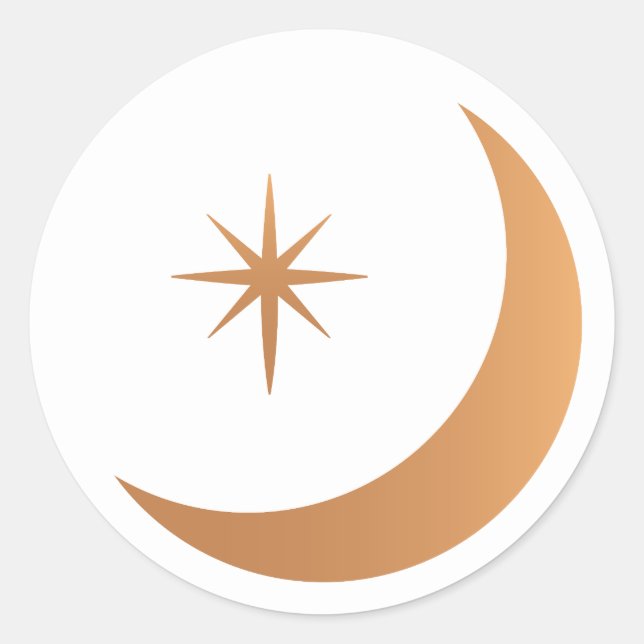 Lua Crescente / Adesivos (Frente)