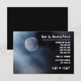 Lua da Noite - Convite Florestal Assombrado 3x5