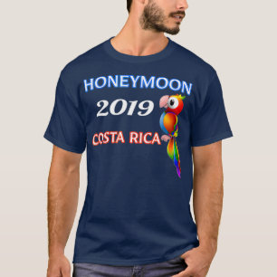 Lua de mel Costa Rica 2019 Camisa de papagaio colo