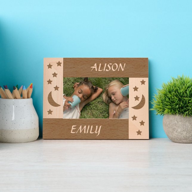 Lua e estrelas com 2 nomes personalizados (Criador carregado)