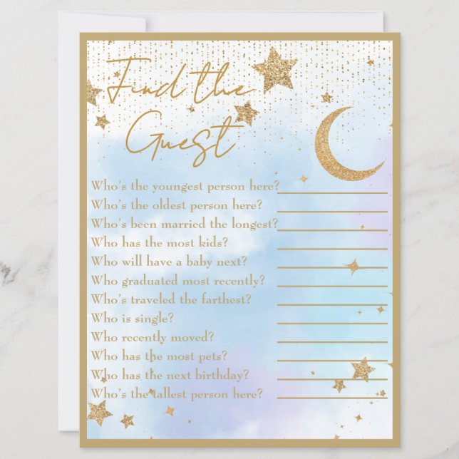 Lua e Estrelas Encontram o Jogo do Chá de fraldas  (Frente)