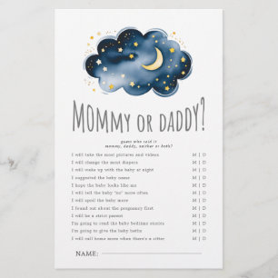 Lua e estrelas Mamãe ou jogo de Pai