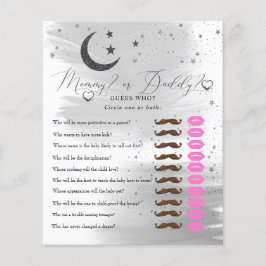 Lua e Estrelas | PAI MAMÃE | Jogo Chá de fraldas